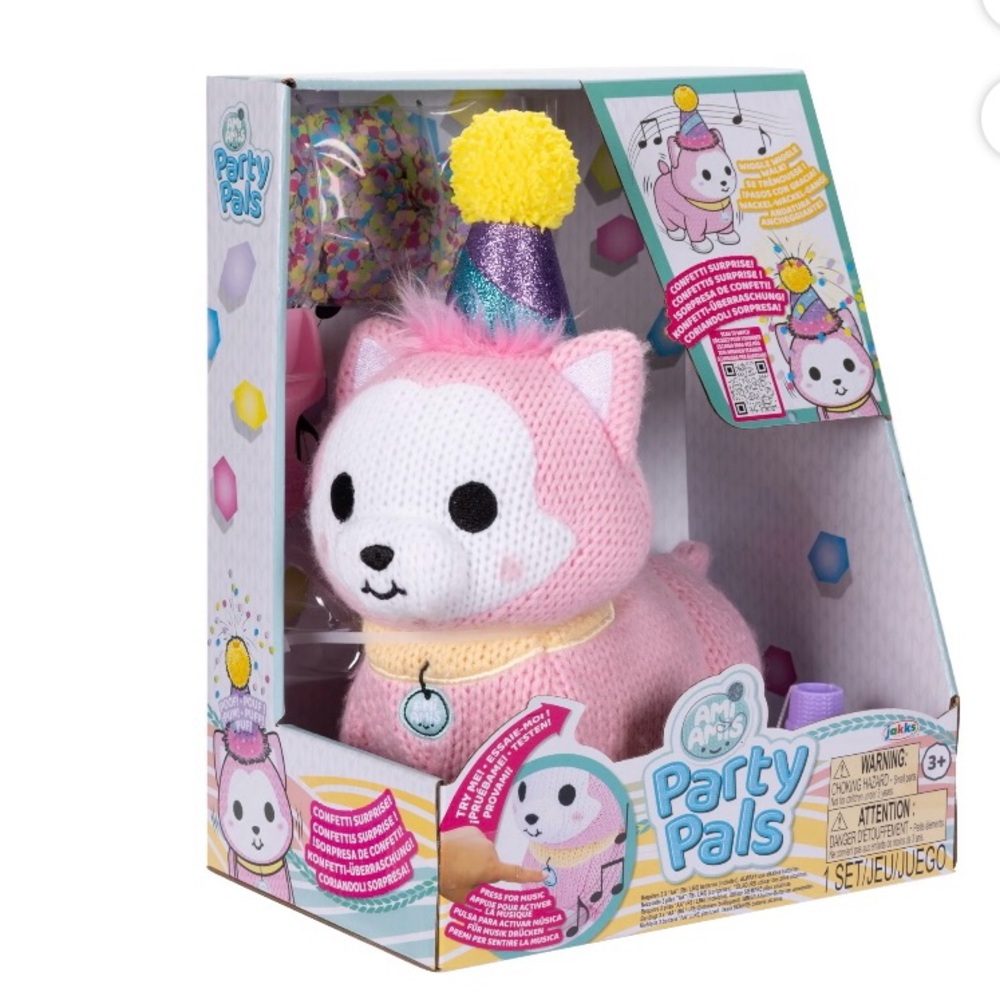 Party Pals Interactive Plush Puppy with Party Hat